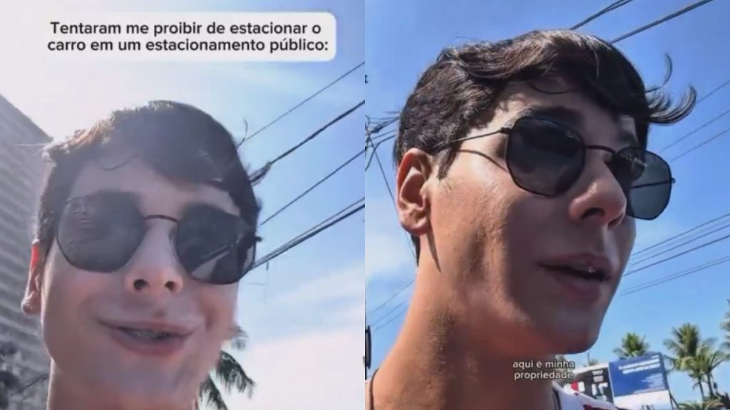 Influenciador viraliza ao gravar desentendimento sobre estacionamento e Justiça o absolve
