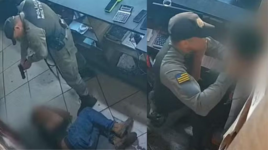 PM é filmado espancando garoto de 16 anos e apontando arma durante abordagem